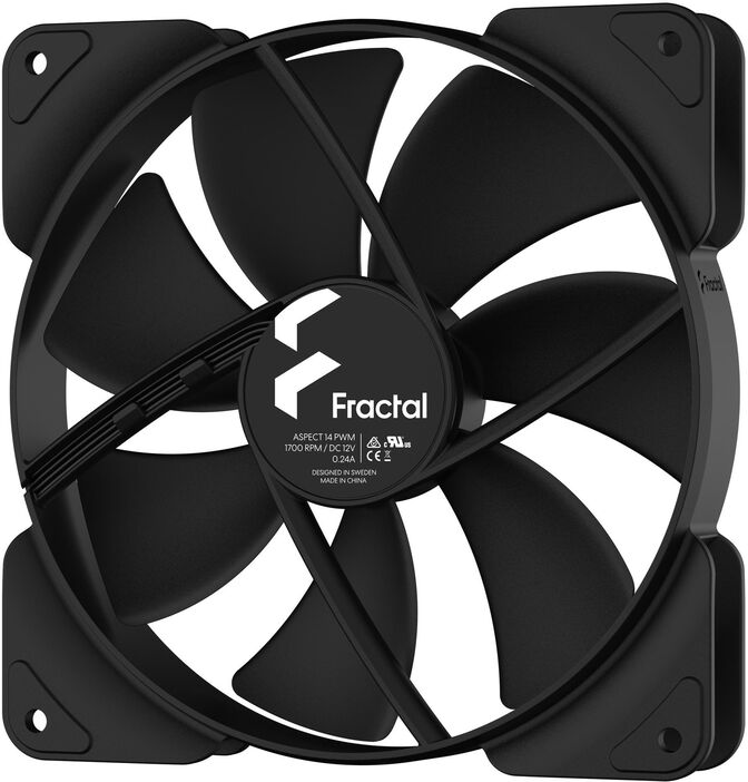 Ventilador Fractal Design Aspect 14 140mm 1700RPM PWM Negro image number 1