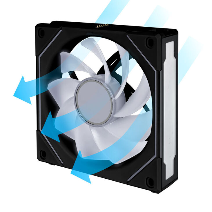 Ventilador Lian Li UNI FAN SL120 Infinity RGB Reverse Blade PWM Negro 120mm (Pack 3) image number 3