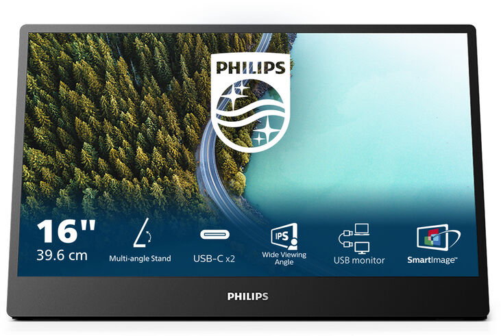 Monitor Portátil Philips Série 3000 16" 16B1P3302D IPS FHD 75Hz 4ms ( 2x USB-C ) image number 0