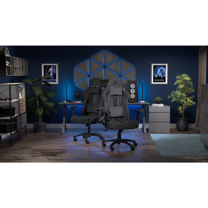 Silla Gaming Corsair TC100 RELAXED - Fabric Gris/Negro image number 9