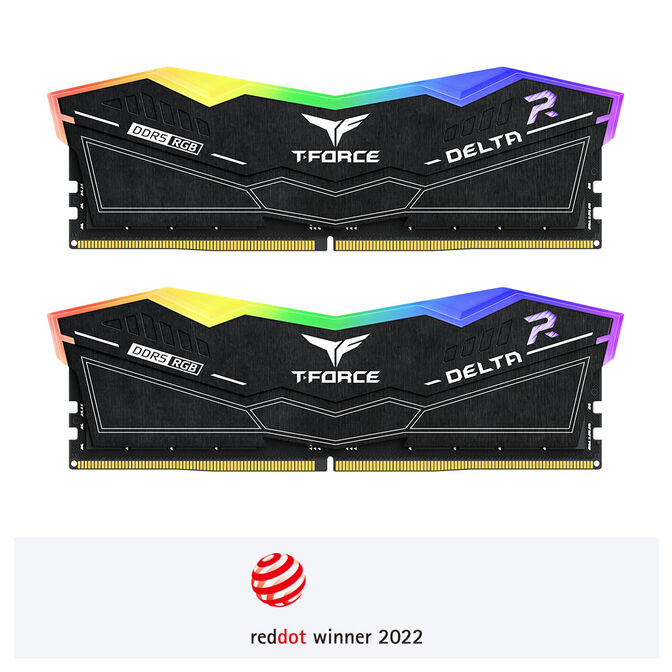 Team Group Kit 64GB (2 x 32GB) DDR5 6000MHz Delta RGB Preto CL38 V2 image number 0