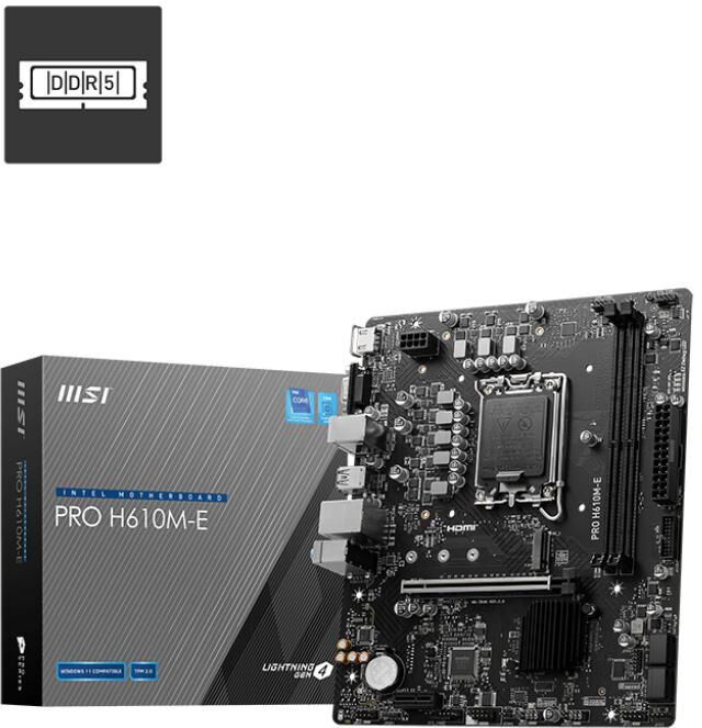 Placa Base MSI PRO H610M-E