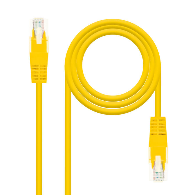 Cable de Red NanoCable RJ45 CAT.6 UTP AWG24 3 M Amarillo image number 0