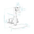 Soporte de Escritorio Tooq Inclinable y Giratorio 17" a 27" con Soporte para Mini PC Negro image number null