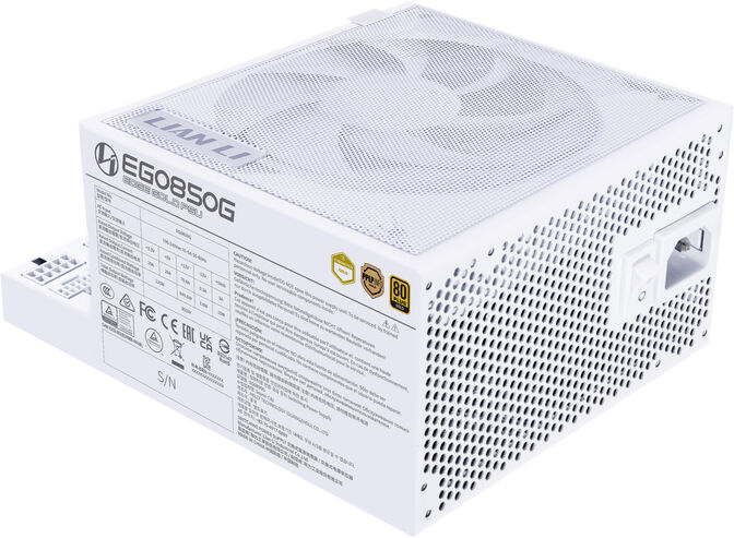 Fuente Modular Lian Li Edge 850W 80+ Gold Blanca image number 3