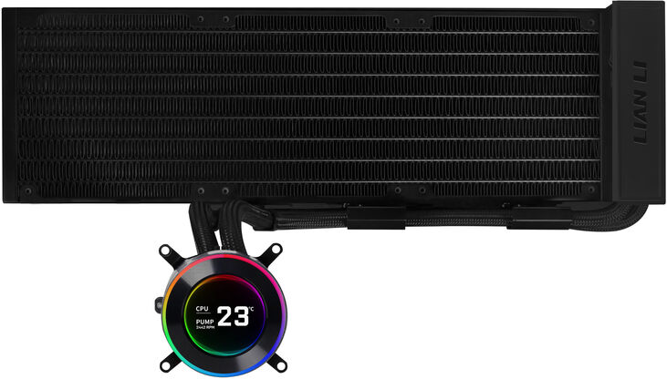 Kit Refrigeración Líquida CPU AIO Lian Li HydroShift II LCD 360 Negro - 360mm S/Ventiladores image number 0