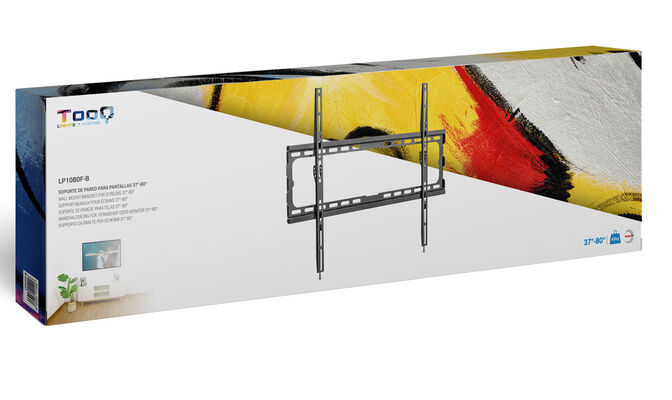 Soporte de Pared Tooq 37" a 80" Max. 45Kg Negro image number 0