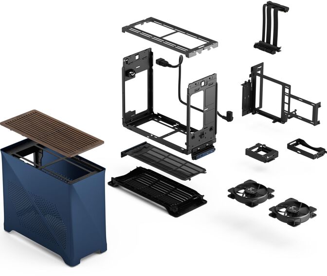 Torre Mini-ITX Fractal Design Era 2 Midnight Blue image number 21