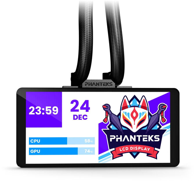 Water Cooler CPU Phanteks Glacier One 360M25 Gen 2 LCD DRGB Negro - 360mm image number 2