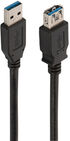 Cable USB 3.0 Ewent Tipo A Macho para Tipo A Hemea 3 M Negro image number null
