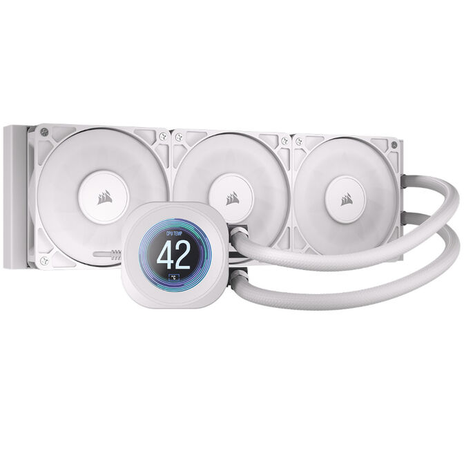 Refrigeraci&oacute;n L&iacute;quida CPU Corsair NAUTILUS RS LCD 360mm Blanco image number 1