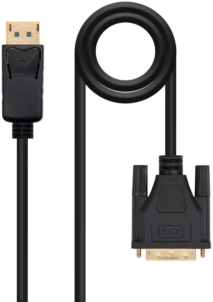 Cable Conversor NanoCable DisplayPort/M para DVI/M 1 M Negro image number 0