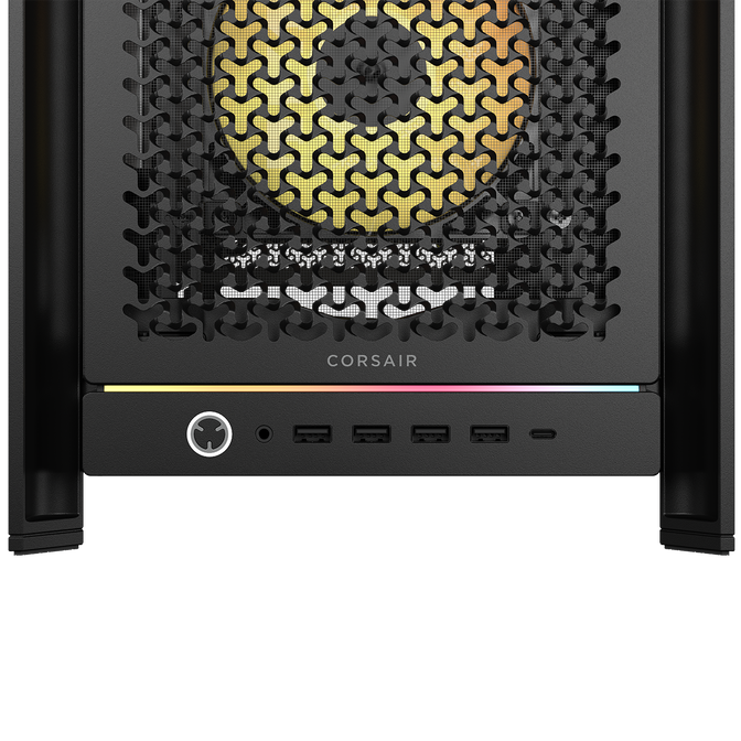 Torre E-ATX Corsair Frame 5000D RS ARGB Airflow Negro Cristal Templado image number 2