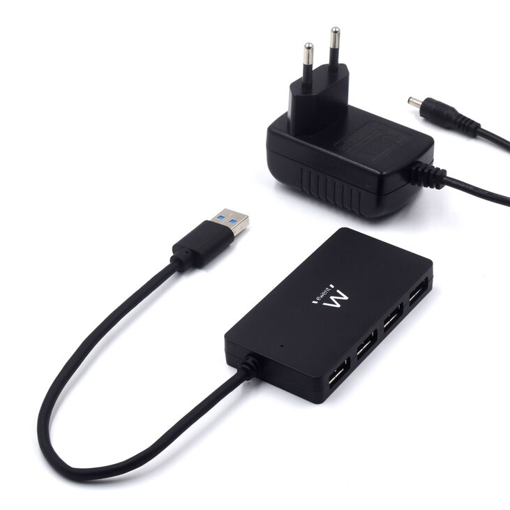Hub USB Ewent 4 Portas USB 3.0 Gen 1 c/Alimentación image number 1