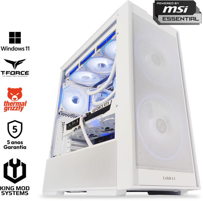 Ordenador King Mod Gamer-PC Ryzen 7 9800X3D 32GB DDR5 2TB RTX 5080 WiFi W11 image number 0