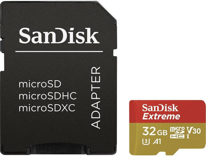Tarjeta de Memoria SanDisk Extreme MicroSDHC C10 A1 UHS-I 32GB image number 1