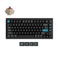 Teclado Mec&acirc;nico Keychron Q1 Ultra 75% Wireless Keychron Silk POM Switch Red Linear
