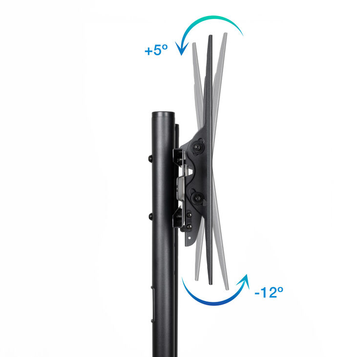 Soporte Móvil Tooq RAMSÉS 37" a 70" Max 50Kg Negro image number 3