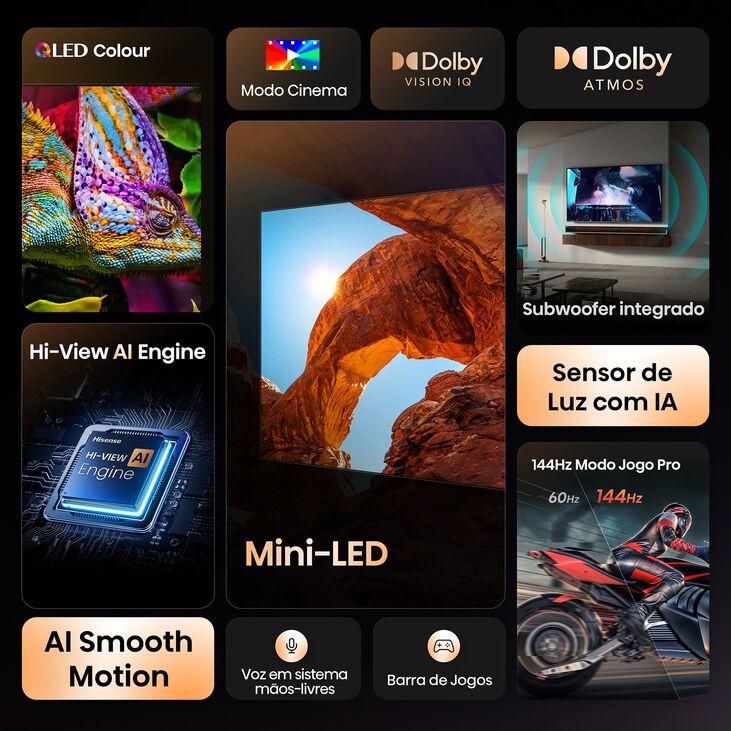 Televisor Hisense 65U7Q 65" Mini LED UltraHD 4K VIDAA image number 2