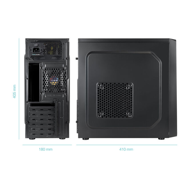 Caja Midi Tower Tooq PRISMA ULTRA C/Fuente Alimentaci&oacute;n 500W USB-C image number 2