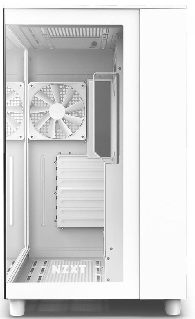 Torre ATX NZXT H9 Flow Blanca Cristal Templado image number 3