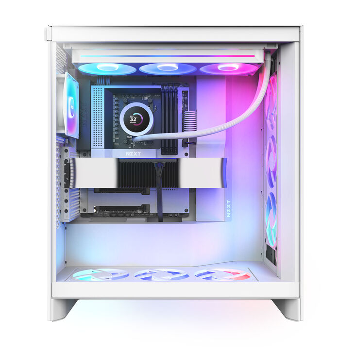 Kit de Refrigeración Líquida CPU NZXT Kraken 360 V2 RGB Blanco image number 7