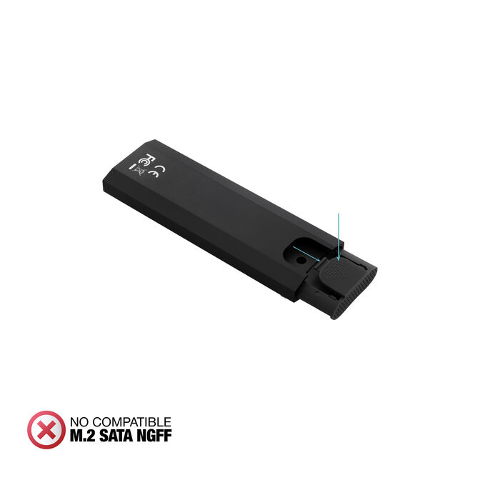 Caja SSD Tooq TQE-2231B M.2 NVMe PCIe USB3.1 Gen 2 Negro image number 2
