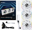 Ventilador Lian Li UNI FAN TL120 LCD Wireless RGB PWM Blanco 120mm (Pack 3) image number null