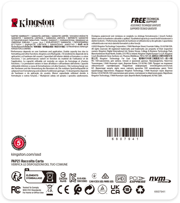 SSD Kingston NV3 1TB Gen4 M.2 NVMe 2230 (6000/4000MB/s) image number 3