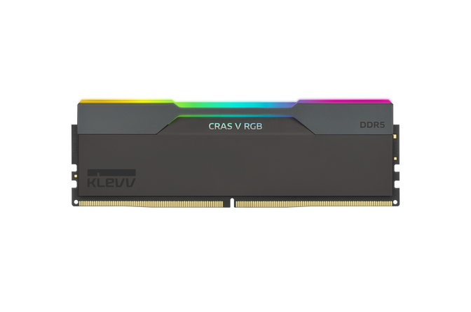 KLEVV Kit 32GB (2 x 16GB) DDR5 CRAS V 6000MHz CL28 RGB Obsidian Black (Intel XMP/AMD Expo) image number 1