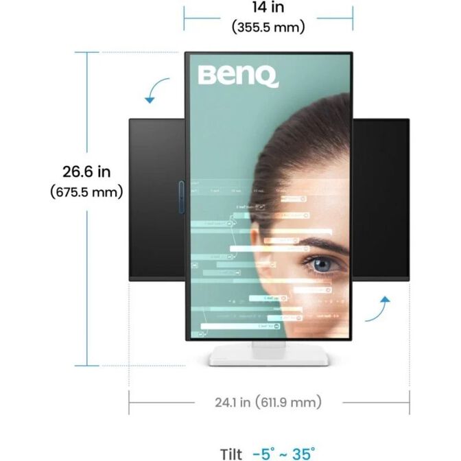 Monitor BenQ 27" GW2790TC IPS FHD 144Hz 5ms Eye Care image number 3
