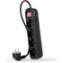Regleta NanoCable 4 Tomas com switch 1.4 M Negro image number null