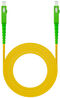 Cable de Fibra Óptica NanoCable SC/APC-SC/APC Monomodo Simplex LSZH 3 M Amarillo