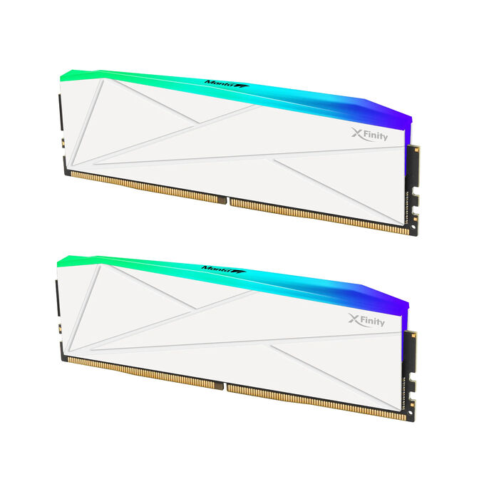 V-Color Kit 32GB (2 x 16GB) DDR5 6000MHz Manta Xfinity RGB Blanco CL30 image number 1