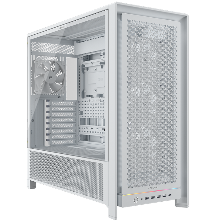 Torre E-ATX Corsair Frame 5000D RS Airflow Blanco Cristal Templado image number 0