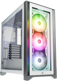 Torre E-ATX Corsair iCUE 4000X RGB Blanco Cristal Templado