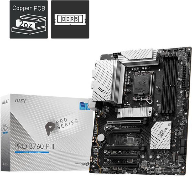 Placa Base MSI PRO B760-P II image number 1