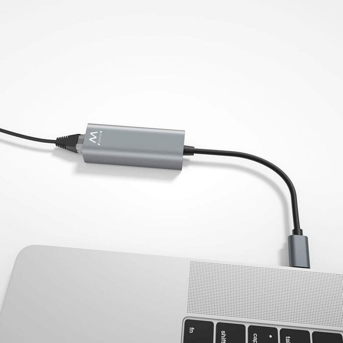 Adaptador Gigabit Ewent USB-C para Gigabit Gris image number 3
