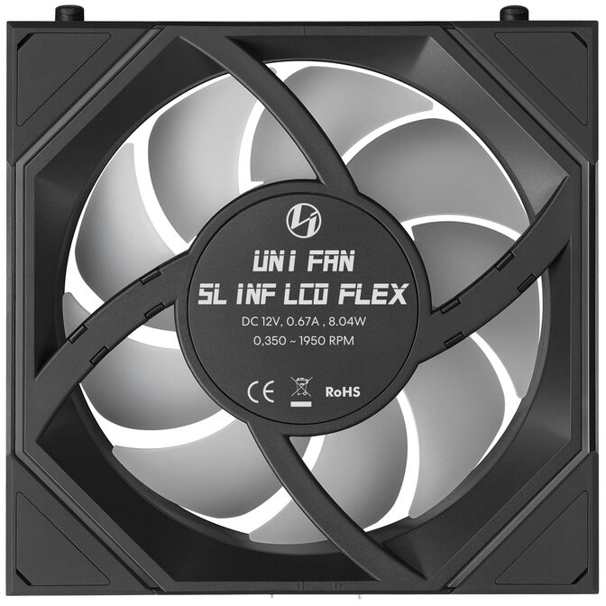 Ventilador Lian Li UNI FAN SL120 LCD Infinity FLEX Wireless Negro 120mm image number 4