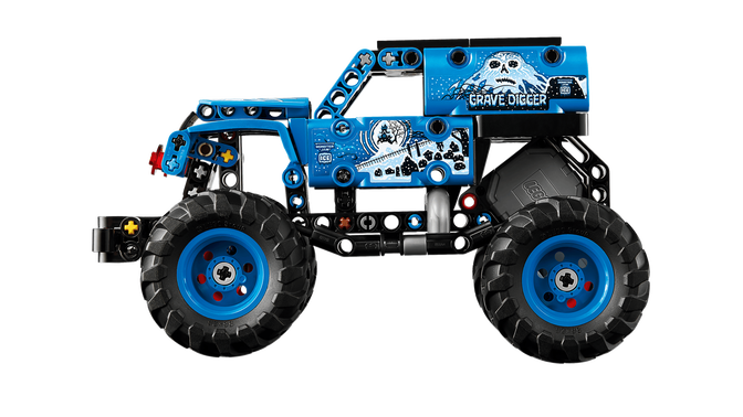 LEGO Technic: Monster Jam Grave Digger Fuego y Hielo, 263 Piezas (42219) image number 4