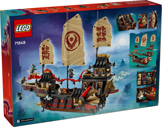 LEGO Ninjago: Barco Pirata del Templo, 2387 Piezas (71848) image number 1