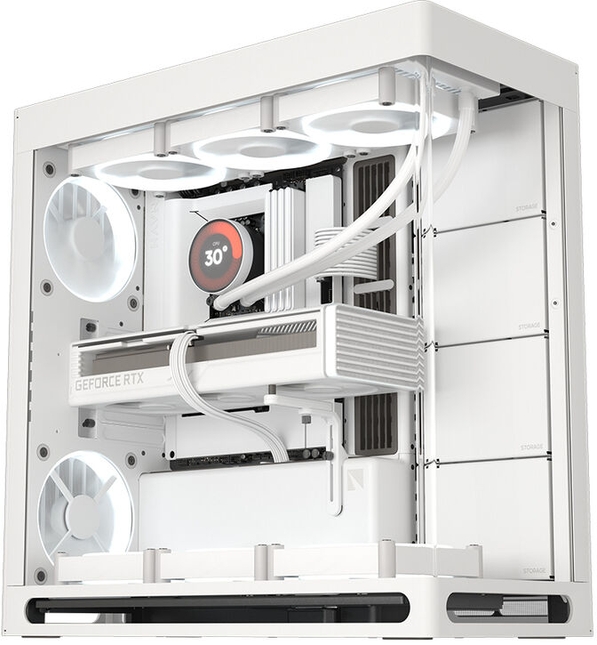 Caja ATX HAVN HS 420 Base Blanco image number 4