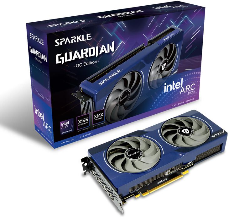 Tarjeta Gráfica Sparkle Intel ARC B570 Guardian OC 10GB GDDR6 image number 6