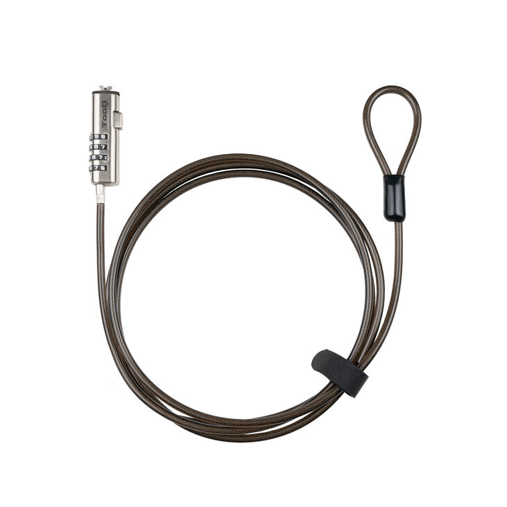 Cable de Seguridad para Portátil tipo NANO con Combinación 1.5M Gris Oscuro image number 0