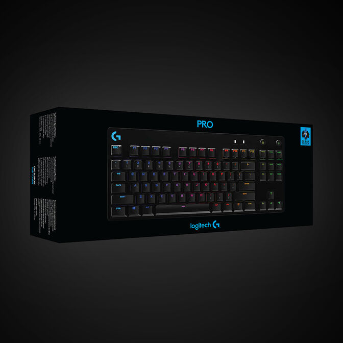 Teclado Logitech G PRO RGB Lightsync GX Blue Clicky Negro (US) image number 8