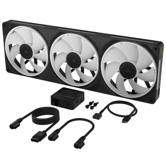Ventilador Corsair iCUE Link LX360 RGB PWM Negra 120mm (Pack 3) image number 4