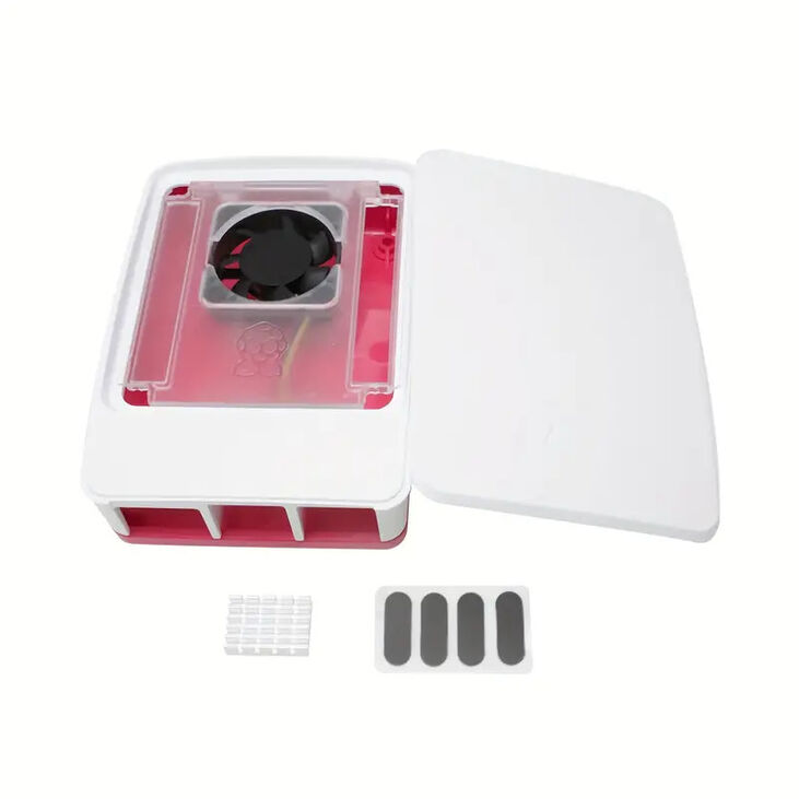 Caja Oficial para Raspberry Pi 5 em Blanco/Vermelho image number 0