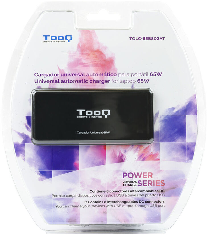 Cargador de Portátil Tooq 65W 1x USB Automático image number 4