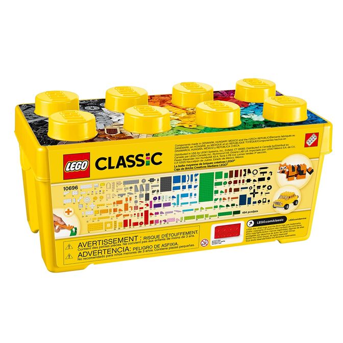 LEGO Classic: Caja de Ladrillos Creativos Mediana, 484 Piezas (10696) image number 1