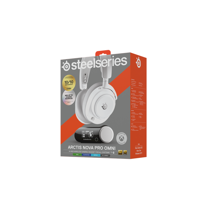 Headset SteelSeries Arctis Nova Pro OMNI Wireless/Bluetooth Branco image number 10